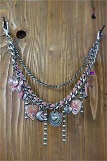 Charivari Herzen und Blumen rosa