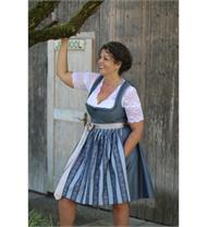 Dirndl Kurz blau
