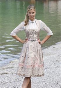 Dirndl Midi mit Tüllschürze