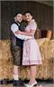 Dirndl Midi rosa mit Blütenschürze - Gr.40 | Bild 2