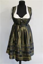 Dirndl Midi schwarz gold - Gr.52
