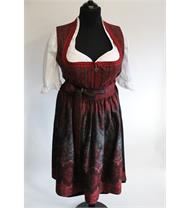 Dirndl Midi schwarz rot