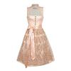 Dirndl Tramontana Midi mit aufwändiger Blumenschürze - Gr.34