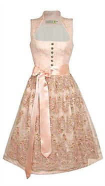 Dirndl Tramontana Midi mit aufwändiger Blumenschürze - Gr.34