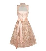 Dirndl Tramontana Midi mit aufwändiger Blumenschürze