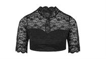 Dirndlbluse 3/4 Arm mit Spitze Annette - Gr.42