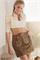 Dirndlbluse 3/4 Arm mit Spitze champagner Annette - Gr.34