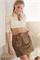 Dirndlbluse 3/4 Arm mit Spitze champagner Annette - Gr.48