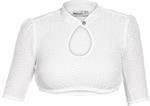Dirndlbluse Berta-Anna mit Spitze weiss - Gr.44