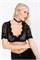 Dirndlbluse Cassandra schwarz - Gr.32