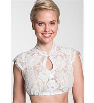 Dirndlbluse Grimaldi weiss Spitzen