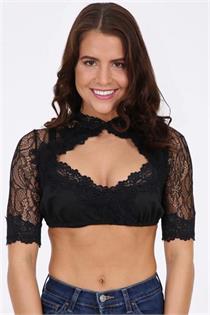 Dirndlbluse Pippa schwarz - Gr.38