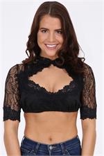 Dirndlbluse Pippa schwarz - Gr.42