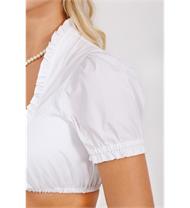 Dirndlbluse Quite Simply schwarz