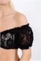 Dirndlbluse schwarz Spitzen - Gr. 32 | Bild 2