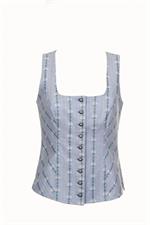 Edelweiss Corsage blau - Gr. 44