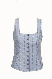Edelweiss Corsage blau - Gr.48 Edelweiss Corsage blau - Gr.48