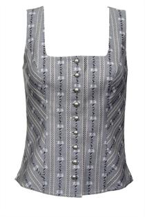 Edelweiss Corsage grau - Gr.48