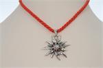 Edelweiss gross an Kordel - d'orange