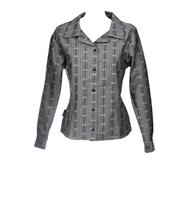 Edelweissbluse Carina langarm grau