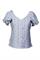 Edelweissbluse Rosalie kurzarm hellblau - Gr. 40