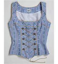 Edelweissbustier blau