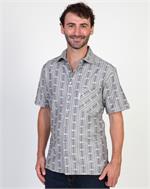 Edelweisshemd Modern Fit Kurzarm grau - XS