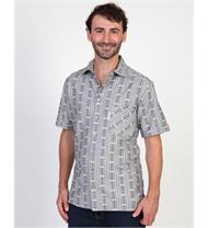 Edelweisshemd Modern Fit Kurzarm grau