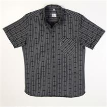 Edelweisshemd Modern-Fit Kurzarm schwarz - XL