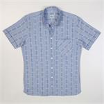 Edelweisshemd Modern Fit Stehkragen Kurzarm hellblau - 3XL