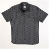 Edelweisshemd Modern Fit Stehkragen Kurzarm schwarz - L
