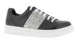 Esgano Damenschuh Sneaker low schwarz/silber - Gr.37