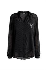 Hangowear Bluse Berlinde schwarz - M