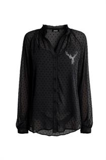 Hangowear Bluse Berlinde schwarz - XL