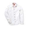 Hemd Slimfit weiss/rot - Gr.45/46