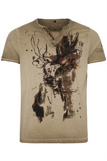Herren T-Shirt Lancelot mud - S