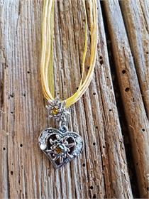 Herz&kl.EDW/Organza - maisgelb