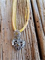 Herz&kl.EDW/Organza - maisgelb