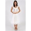 Hochzeitsdirndl Kurz Samira weiss - Gr.32