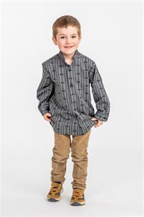 Kinder Edelweisshemd schwarz - Gr.116