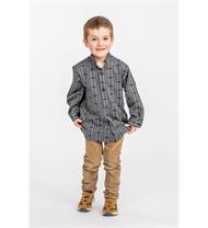 Kinder Edelweisshemd schwarz