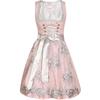Kinderdirndl Beate inklusive Bluse rosa - 110/116