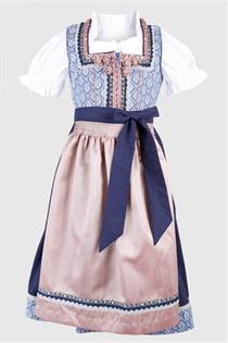 Kinderdirndl inklusive Bluse blau - Gr.104