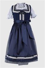 Kinderdirndl inklusive Bluse blau - Gr.104