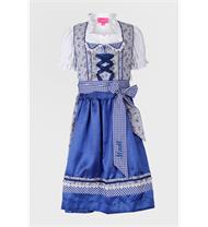 Kinderdirndl inklusive Bluse blau