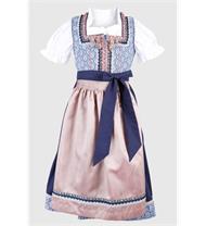 Kinderdirndl inklusive Bluse blau