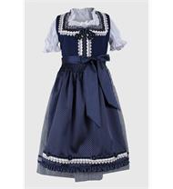 Kinderdirndl inklusive Bluse blau