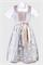 Kinderdirndl inklusive Bluse hellgrau - Gr.104
