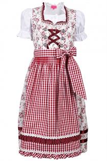 Kinderdirndl inklusive Bluse weinrot - Gr.104