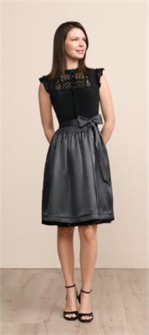 Krüger Dirndl Kurz Calista schwarz - Gr.44